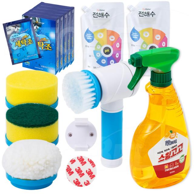청소왕 스윙고고 화장실 욕실 청소기 청소솔 16종/32종, 01_1세트(16종)
