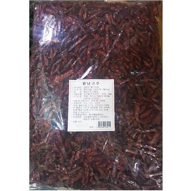 지그재그 서원 건 통 고추 월남고추 삐끼누 베트남 1Kg 10EA 건고추, 1