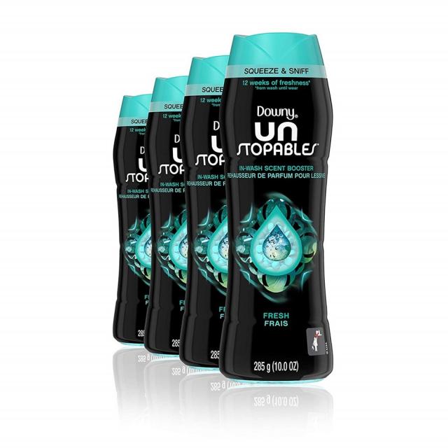 다우니 섬유 유연제 285g 4팩 센트 부스터 언스토퍼블 바운드 프레쉬 향 Downy Unstopables In-wash Scent Booster Beads Fresh 10 Ounce (Pack of 4), 1set