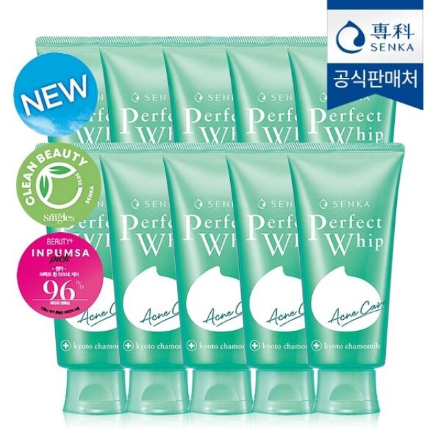 센카 퍼펙트 휩 아크네 케어 클렌징폼, 100g, 10개