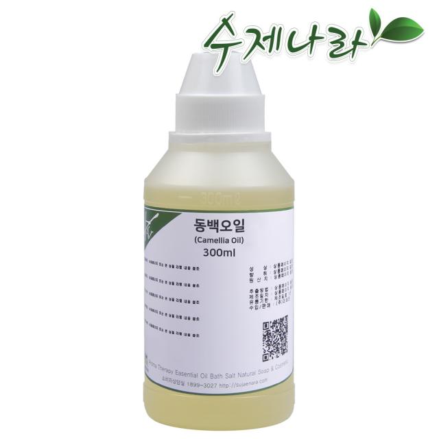 자연의숲 동백오일 300~500ml 동백기름 카멜리아 천연식물성보습오일 수제나라 바디 페이스 헤어마사지 천연화장품 천연비누 원료, 1병, 500ml