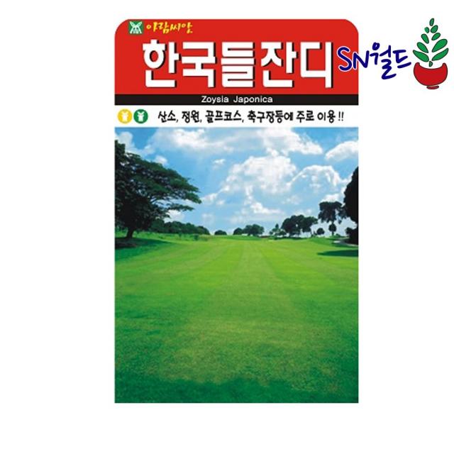 SN월드 한국들잔디 1만립 소포장 잔디씨앗 산소잔디, 한국들잔디1만립1봉