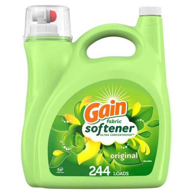 Gain Fabric Conditioner Softener 게인 리퀴드 액상 패브릭 컨디셔너 오리지널 섬유유연제 165 fl oz 4.88L 244회분