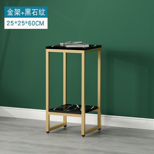 화분대 북유럽스타일의 스틸아트 거실 스탠드식 모던 심플 다층 실내 침실 스킨답서스 장식 캐비닛, T18-60골드선반 암시장 무늬 25*25