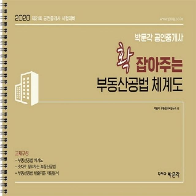 박문각 공인중개사 확 잡아주는 부동산공법 체계도(2020):제31회 공인중개사 시험대비