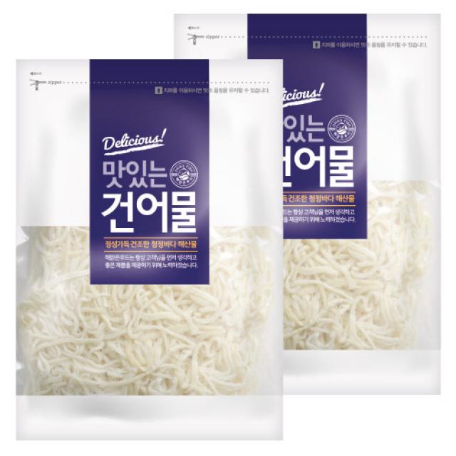 해맑은푸드 백진미채, 500g, 2개