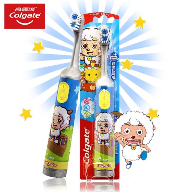 콜게이트 (Colgate) 신동감형 아동 전기칫솔 (색깔 디자인 신구 포장 무작위로 발급), 상세페이지 참조