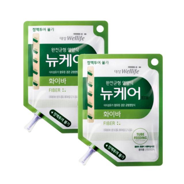 뉴케어 화이바 RTH 파우치 400ml(20팩)x1박스 경관식 피딩줄20개포함 장불편환자, 상세페이지 참조