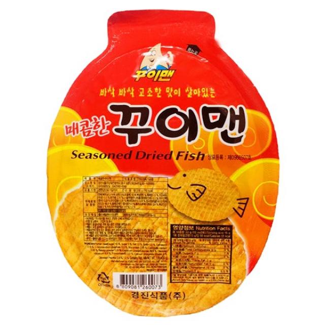 매콤한 꾸이맨 4장(30g)X10팩, 꾸이맨 3장(23g)X10팩