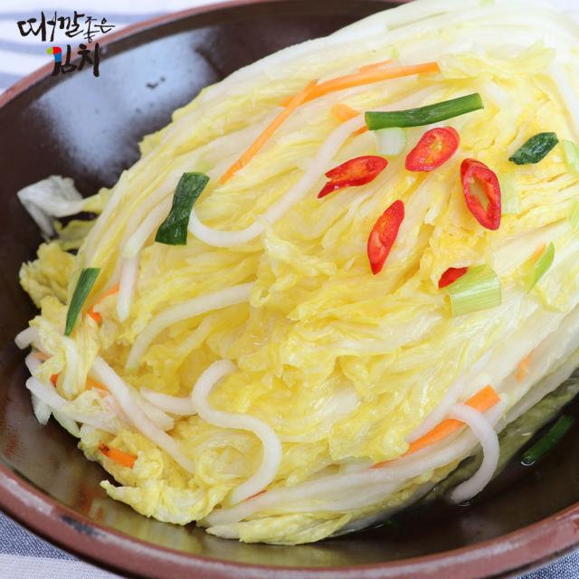 한국의 맛 때깔 좋은 백김치 (HACCP 인증 100% 국내산 김치 명가), 3kg