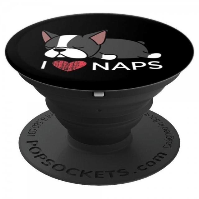 보스턴 테리어 개 PopSocket 사랑 낮잠 웃 긴 말, 단일상품, 단일상품