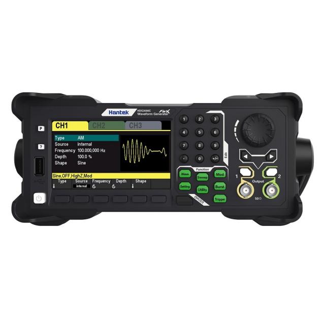 Acofuns HDG3023C 3채널 신호 발생기 300MSa/s 샘플링 속도 2M 파형 길이 25MHz 주파수 범위 임의 함수, 1개