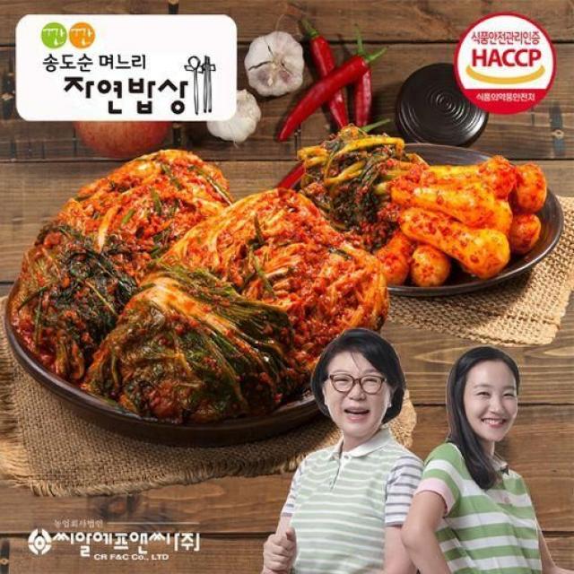 깐깐 송도순 며느리 자연밥상 깐깐 송도순 포기김치 5kg+총각김치 3kg