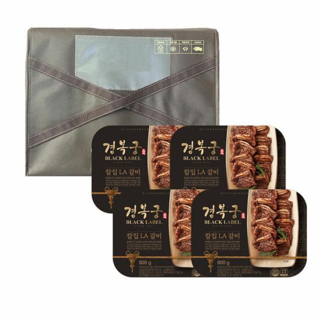 경복궁 칼집LA갈비 보냉포장 특대 선물세트(600gx4팩), 단품