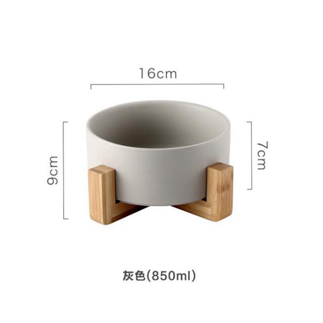 개 그릇 도자기 개밥통 보호 목보호 고양이 두 그릇 개 물그릇 식량 그릇 고양이 그릇 반려동물 그릇, 노르딕회 목걸이, 소장가입선발