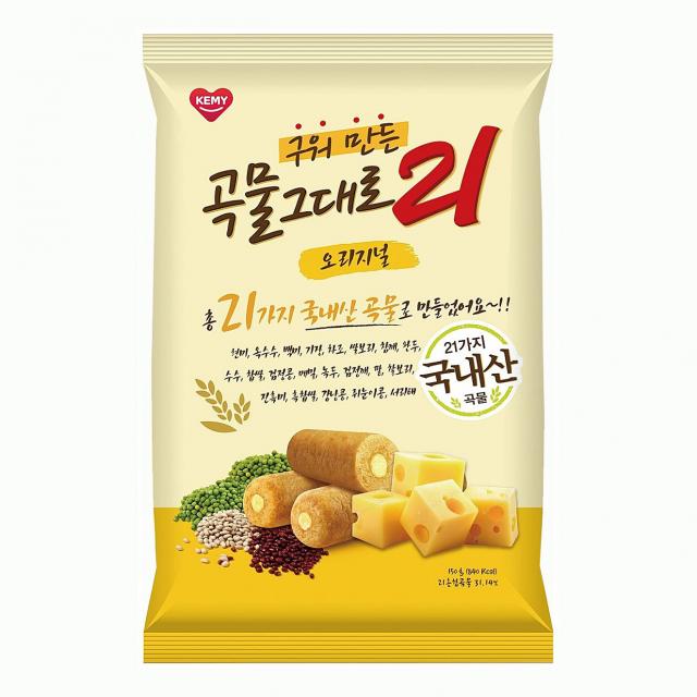 구워만든 곡물 그대로21 오리지널 150g 5봉 국산곡물사용