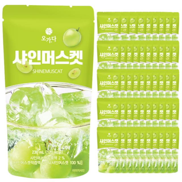 오가다 샤인머스켓 230ml x 50팩, 단일상품