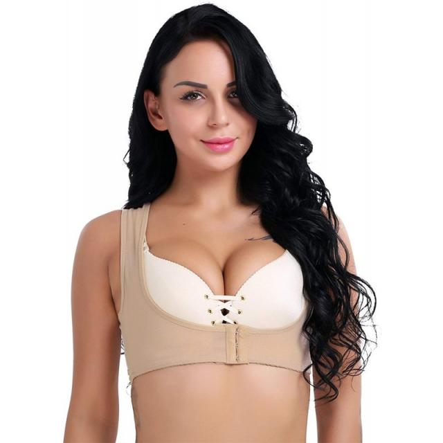 iiniim 자세 교정자 꼽추 기복 험프 교정 교정 흉부 브래지어 여성을위한 지원 누드 C / D (tag XXL), 단일상품