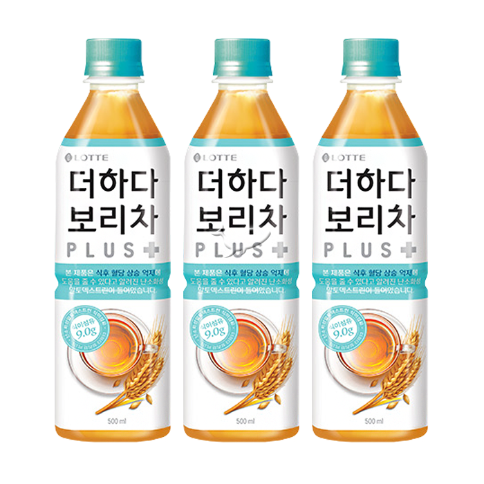 더하다 보리차 플러스 500ml, 10개, 500ml