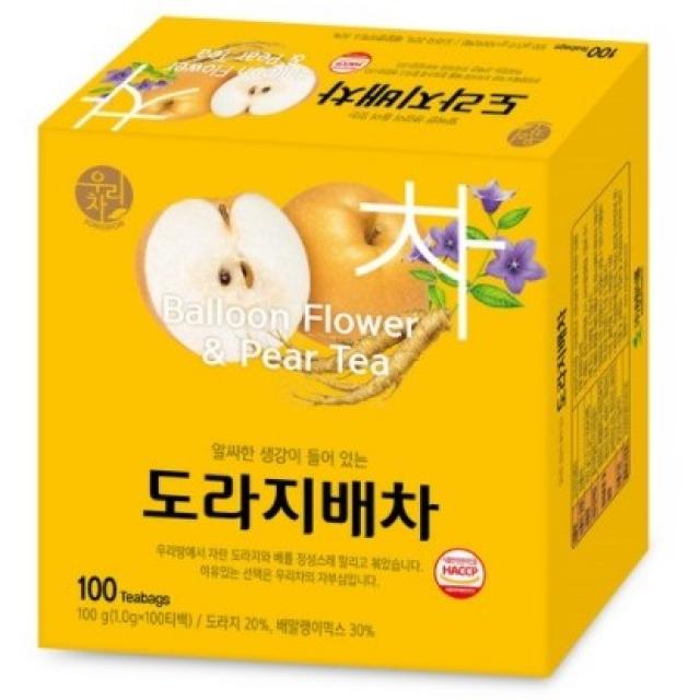 우리차 송원식품 도라지배차, 1g, 200개