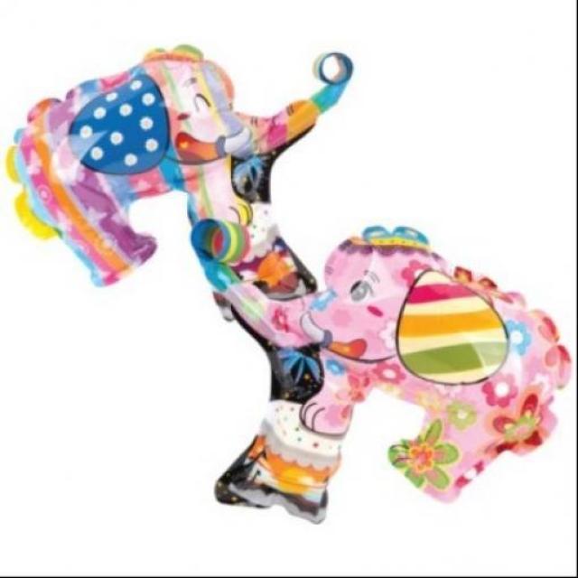 좋은친구들 손으로 누르면 나팔이 쭉 나오는 코끼리 나팔 풍선 x 5개 E-425908, 5개1세트, 혼합