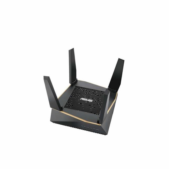 ASUS AX6100 와이파이 6 게이밍 라우터 트라이 밴드 기가비트 무선 인터넷 라우터 게이밍 스트리밍 Ai메시 호환 라이프타임 인터넷 보안 포함 적응형 QoS (RTAX92U)