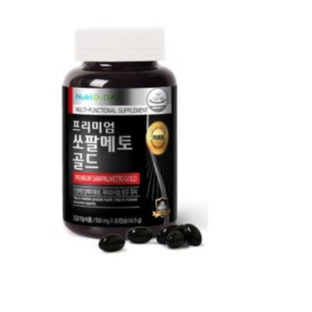 뉴트리디데이 프리미엄 쏘팔메토 골드 550mg 3개월분, 90정, 6개