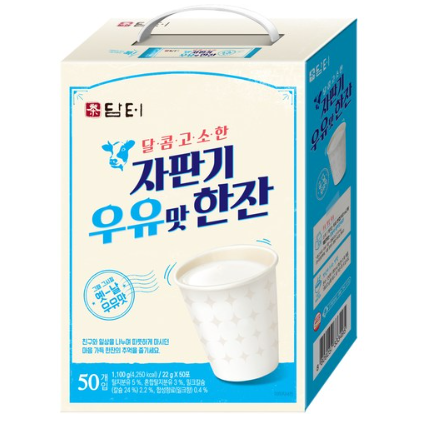 담터 자판기 우유맛 한잔 분말, 22g, 61개