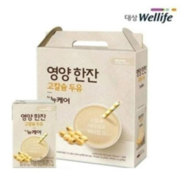 대상웰라이프 뉴케어 영양한잔 고칼슘 두유 150ml 24팩정성을 담아, 150ml, 192팩