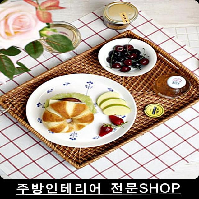 아이간식 틀변형없는 라탄트레이 30대 채망 죽세공품
