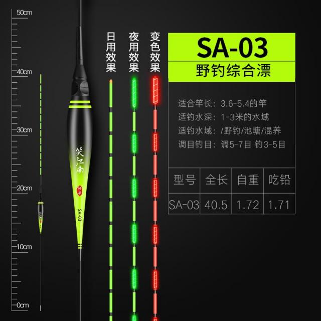 전자찌 부표 표류함 야광 밤낮으로 높이 치솟다 예민 날씨가 흐리다 눈에 띄다 꼬리 변색 잉어 붕어 4600281894, (불변색 )하이 예민 1을 사다 1, SA-03 (들낚시 종합 납을 먹다