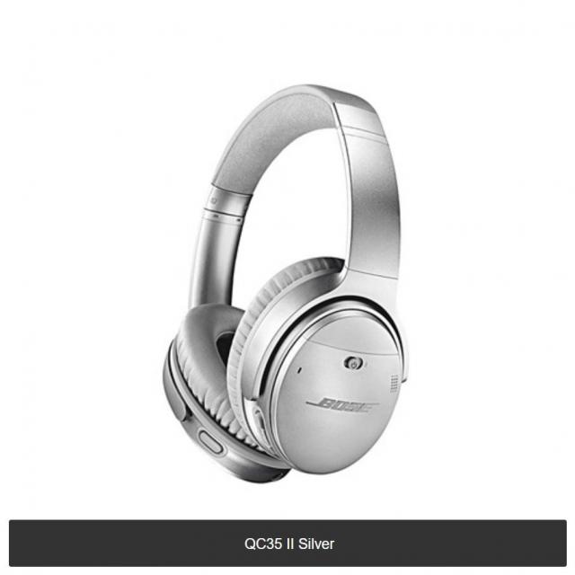 Bose 보스 신품정품 QuietComfort 35 wireless headphones QC35 노이즈 캔슬링 와이어리스 헤드폰 무료배송 최저가, 실버, Bose 보스 QC 35 2세대