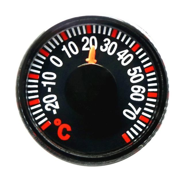 미니 라운드 직경 27mm 플라스틱 포인터도 섭씨 온도계