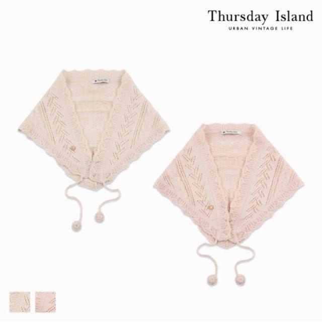 써스데이아일랜드 Thursday Island 여성 스카시조직 솔리드 삼각 반다나(T178MHC232W)