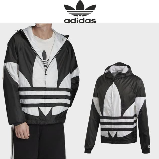 [미국] 정품 아디다스 트레포일 윈드브레이커 adidas Originals Big Trefoil Windbreaker 남자 빅로고 바람막이