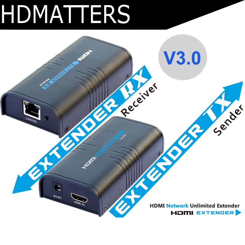 LKV373A HDMI extender V3.0 TCP/IP 준수 up to 120 메터 supports 1 송신자 에 N 이 수신기, LKV373A TX and RX