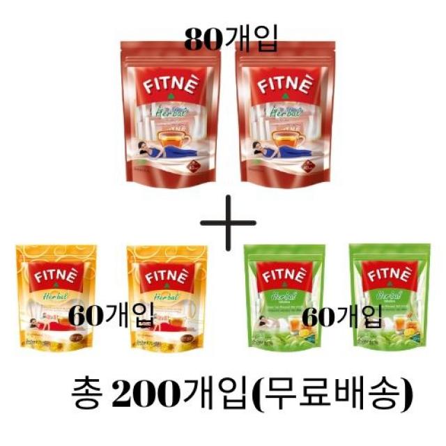 피트네 [무료배송]태국똥차 변비직빵 숙변제거 다이어트티 200개입, 2g, 6팩