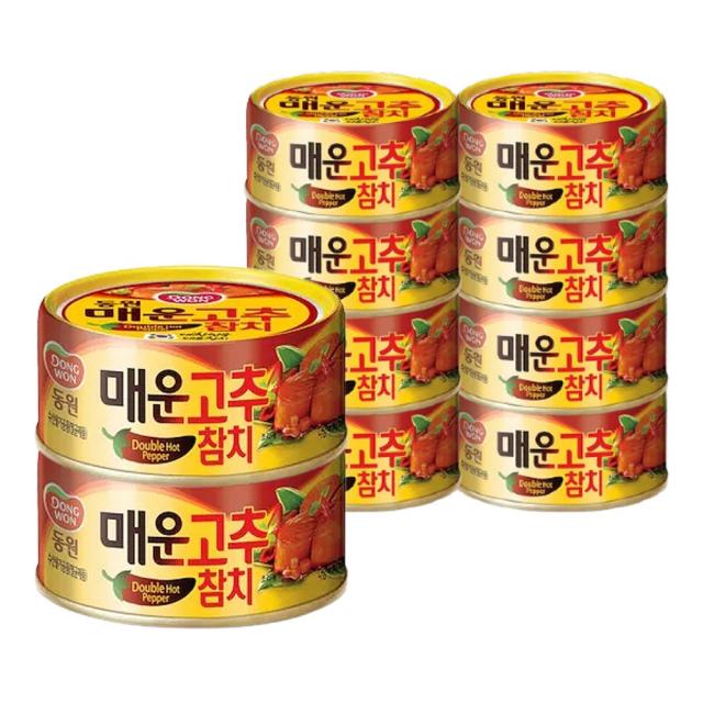 입맛 확 땡기는 동원참치 매운고추참치 100g 5캔