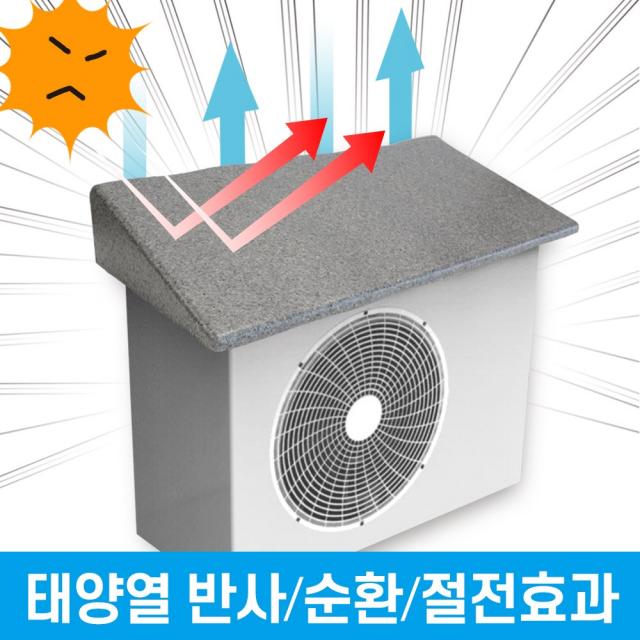 에어컨 실외기커버 실외기 절전커버 바람막이 덮개 햇빛온도 상승억제 과열방지 부식차단 무독성 EPP 난연커버 UV코팅 에너지효율 높임