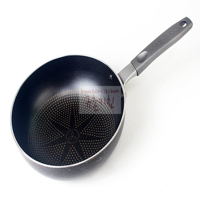 애니쿡 [규촌키친] 다이아몬드 코팅 궁중팬 웍 튀김팬 20cm~34cm, 1개, 32cm