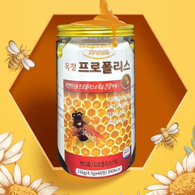 닥터헬퍼 목청 프로폴리스 48정 졸음 입덧 금연 사탕 캔디