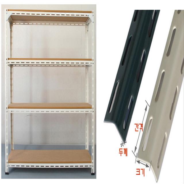 조립식앵글 420볼트식 수납선반+MDF합판 창고 진열장 경량랙, 높이1800(5단), 423볼트식그레이+MDF