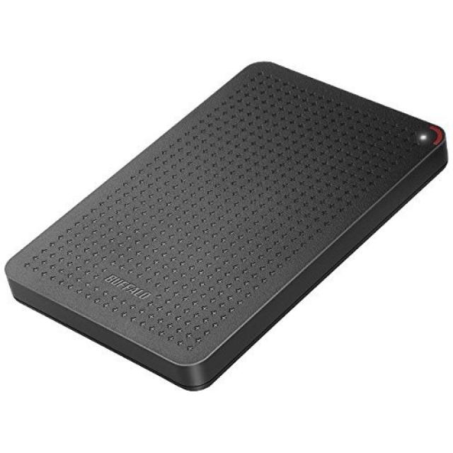 BUFFALO 내충격 일본제 USB3.1(Gen1) 휴대용 SSD 240GB [HDD보다 빠르다강하다] SSD-PL240U3-BK