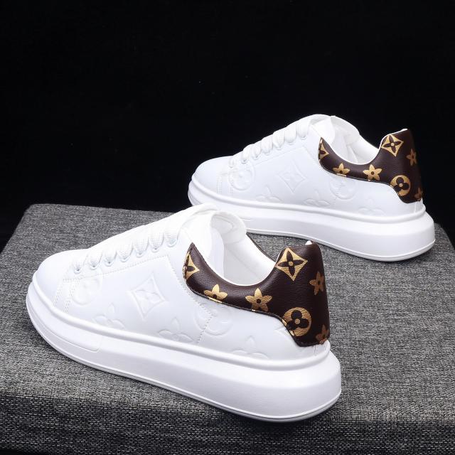 통굽스니커즈 홍콩 전문점 SUPREME 같은스타일 화이트신발 남성화 트렌드 키높이 커플 캐쥬얼 2536405613