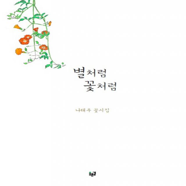 별처럼 꽃처럼:나태주 꽃시집 푸른길