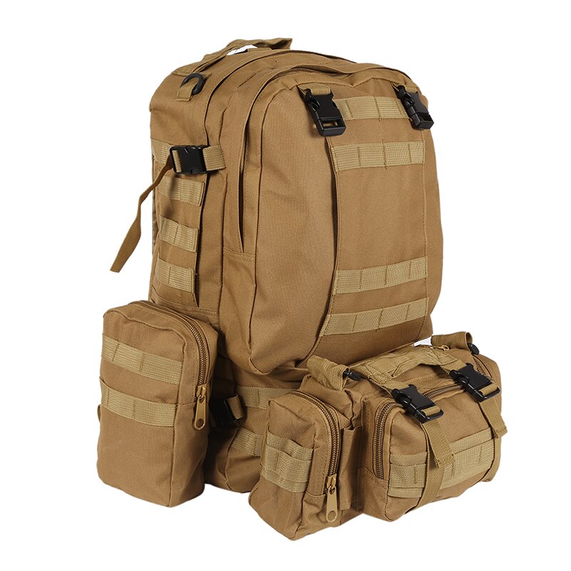 55l molle 콤비네이션 배낭 하이킹 캠핑 등산객 군사 배낭 야외 가방 전술 트레킹 배낭 카모, 50 - 70L