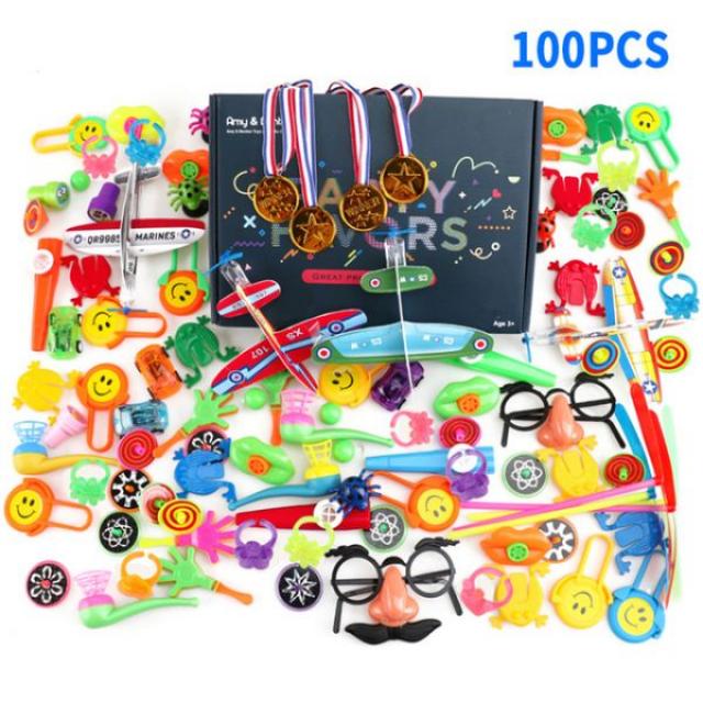 100Pcs Kids Toys party는 상금 선물, 클래스 보물 상자, 카니발 상, 어린이 좋아하는 Pinata 선물에 적합합니다.