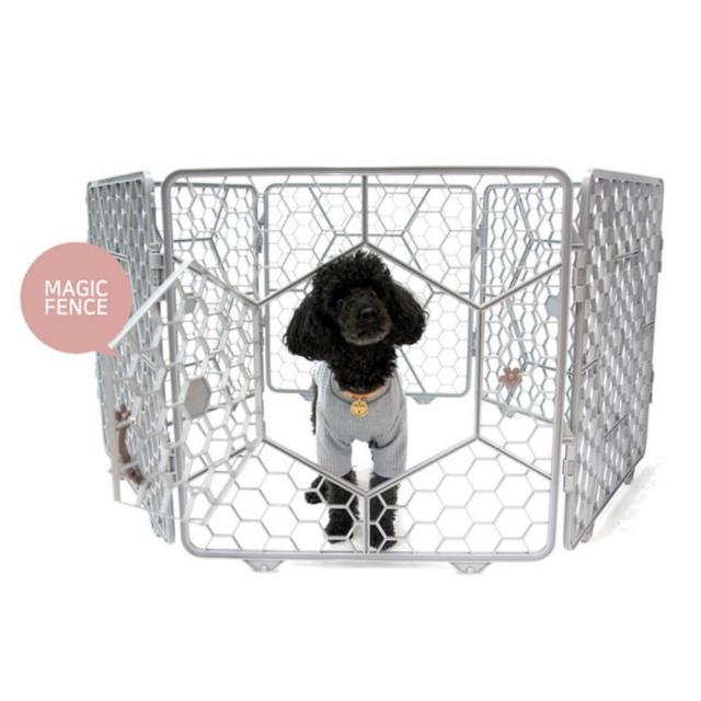 모던 심플 그레이컬러 강아지 울타리 안전펜스 애견칸막이 반려견울타리 개벽