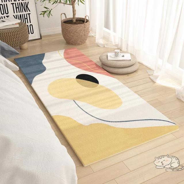 소형카페 Bed custom ceiling bedroom blanket long strip simple modern light luxury thick bedside mat full bed room can be-639310668358, 니로폭 200cm x 길이 300cm (좋은 아침, 겨