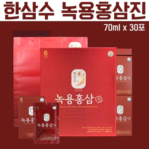 한삼수 녹용홍삼진, 60포, 70ml